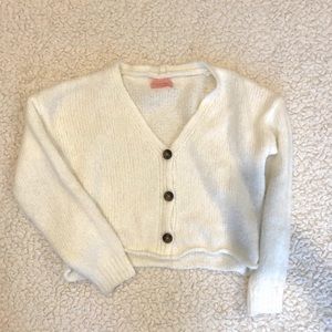 cream urban outfitters cardigan